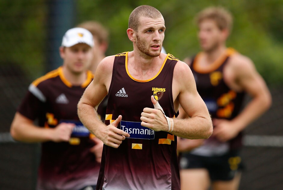 AFL 2016 Training - Hawthorn 080216 Hawthorn defender Kurt Heatherley at training earlier this month - ${keywords}